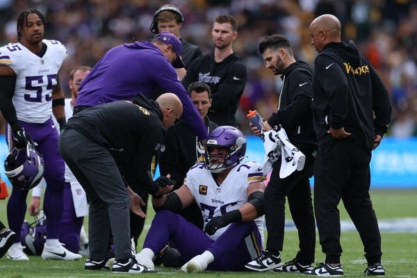 Offensive line injuries have the Vikings struggling to protect the passers and enact their plan