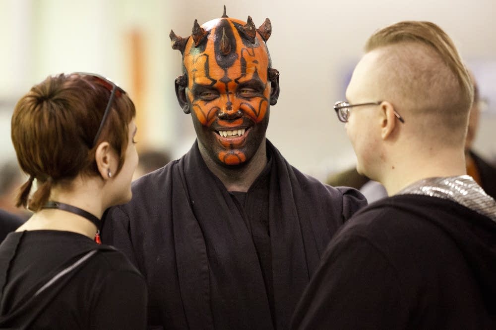 Comic fans gather at the Grandstand.