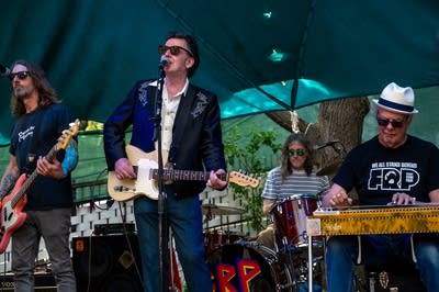 people playing music outdoors