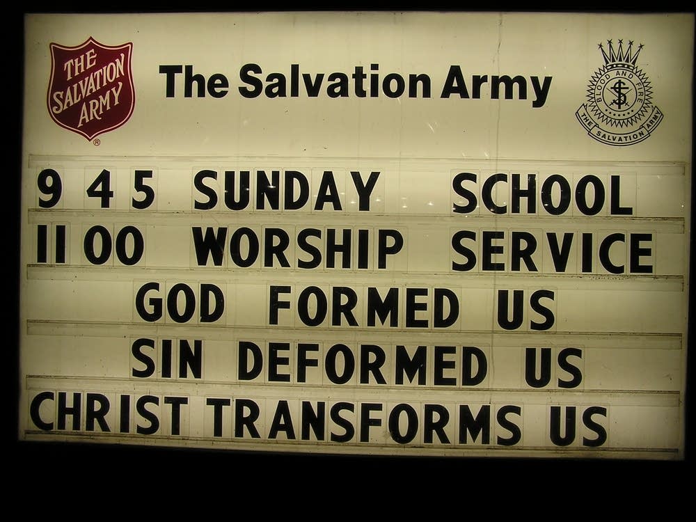 Salvation Army sign