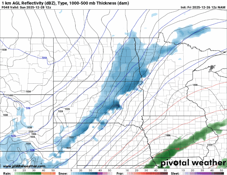 Forecast precipitation Sunday 6 a.m. to Monday 6 a.m. 