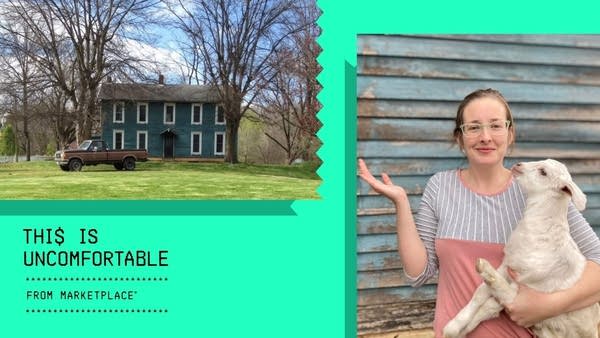 Laura Griggs and the farmhouse in rural Missouri where her family lived for almost a decade.