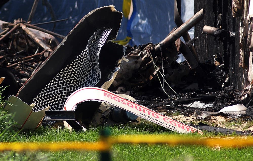 Photos Fatal helicopter crash in Maplewood Minnesota Public Radio News