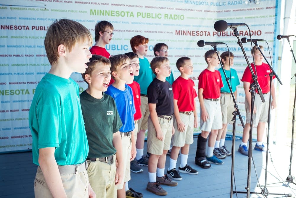 minnesota boychoir, state fair, stage