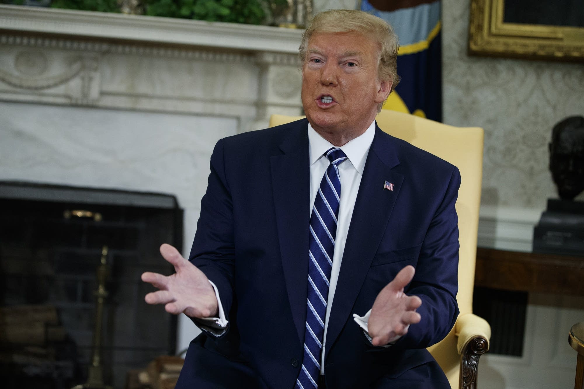 Trump says he called off strike on Iran because he didn�t