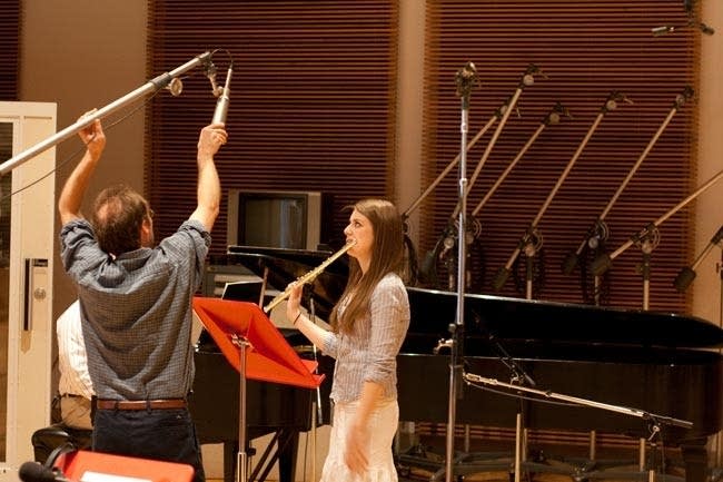 Hannah Peterson and MPR's Craig Thorson