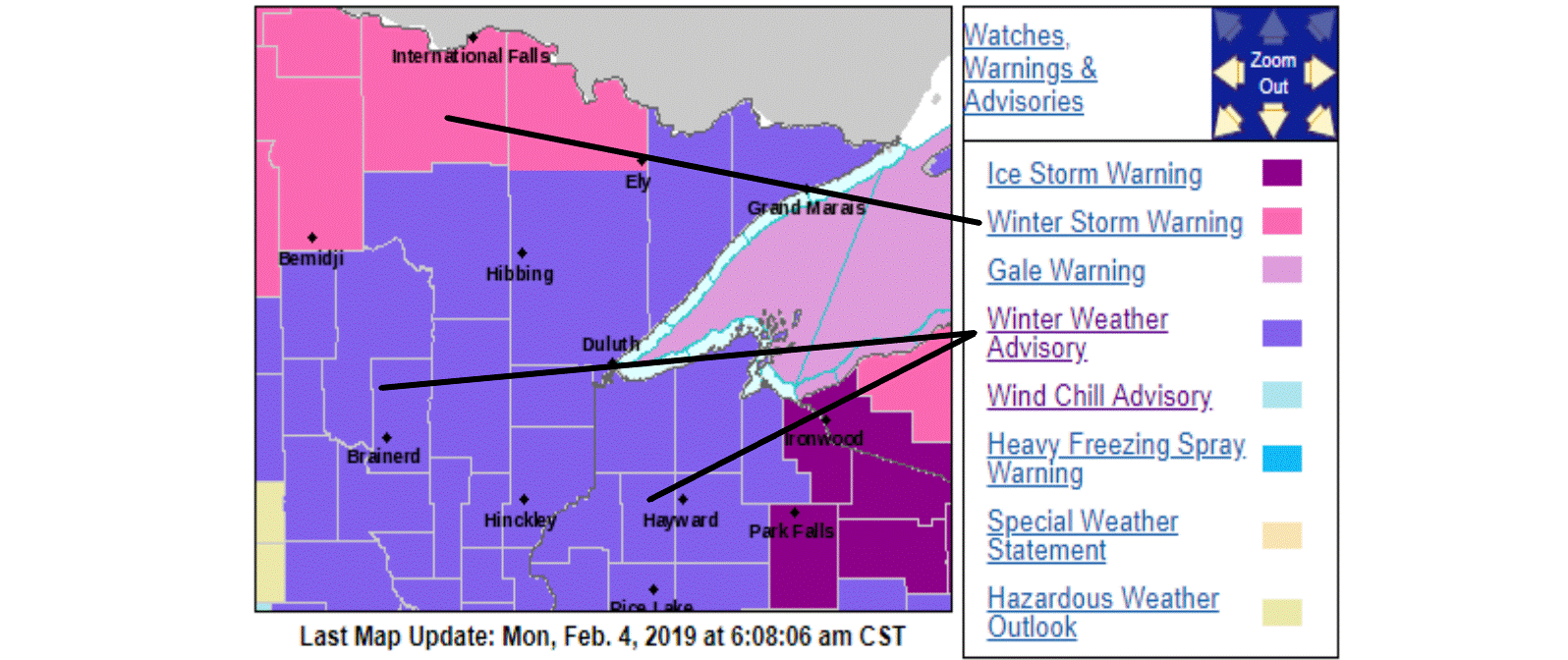 Feb 4 - dlh warnings