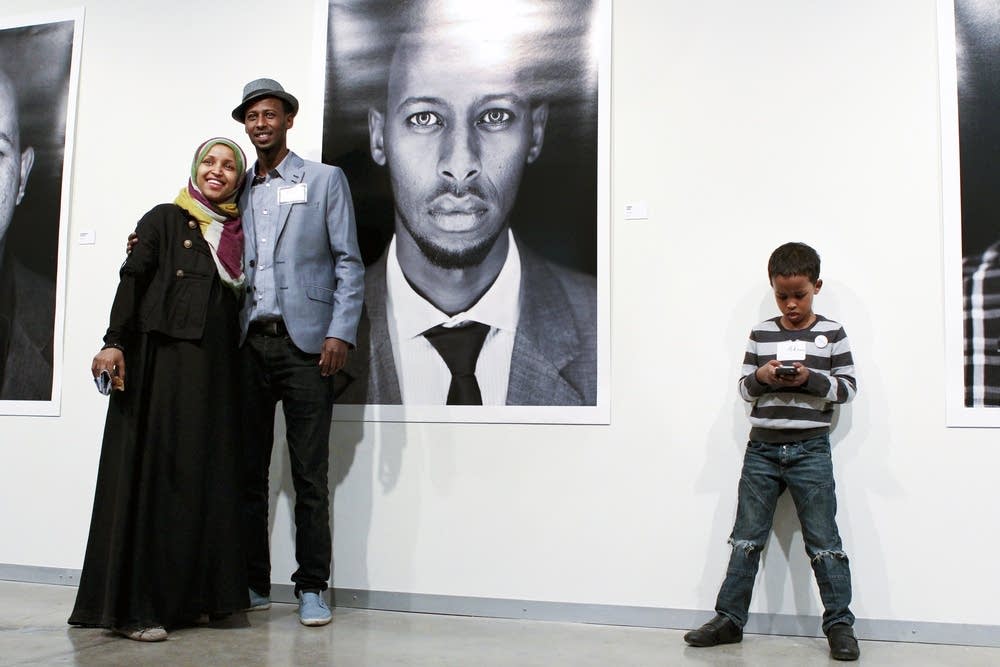 Ahmed Hirsi and his wife, Ilhan Omar