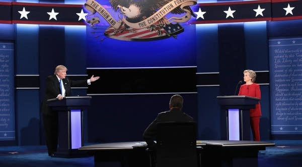 Donald Trump and Hillary Clinton at the first presidential debate this election cycle.