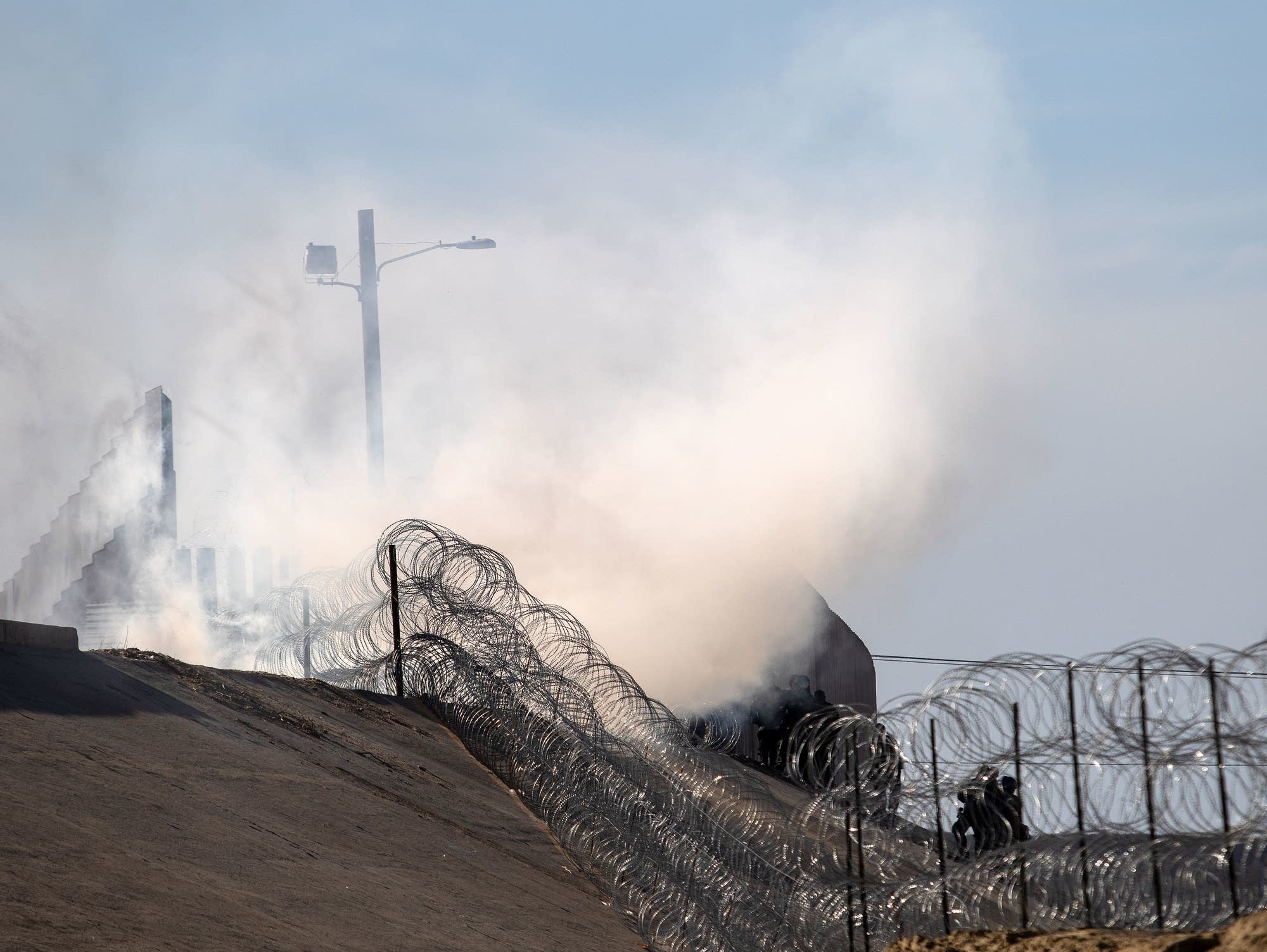 Tear gas used by the U.S. Border Patrol