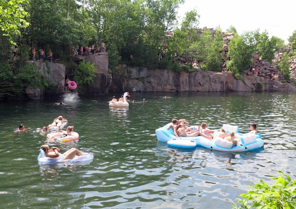On hot days, thrillseekers flock to Stearns County's Quarry Park MPR