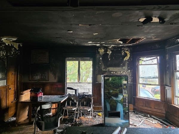 Burned parts of a house-3