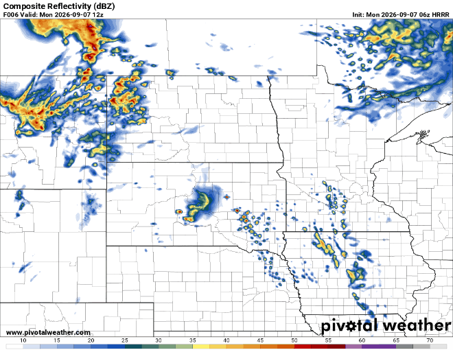 Forecast precipitation Monday 7 a.m. to Tuesday 7 a.m.