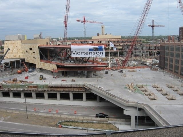 Ballpark under construction