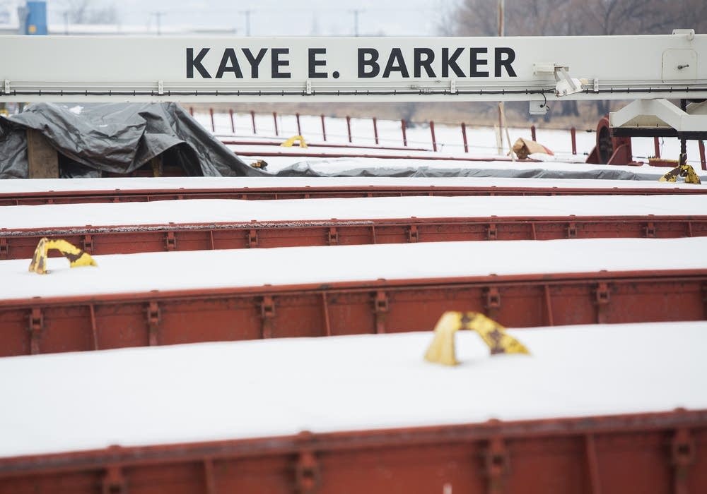 Dry dock at Fraser Shipyards in Superior