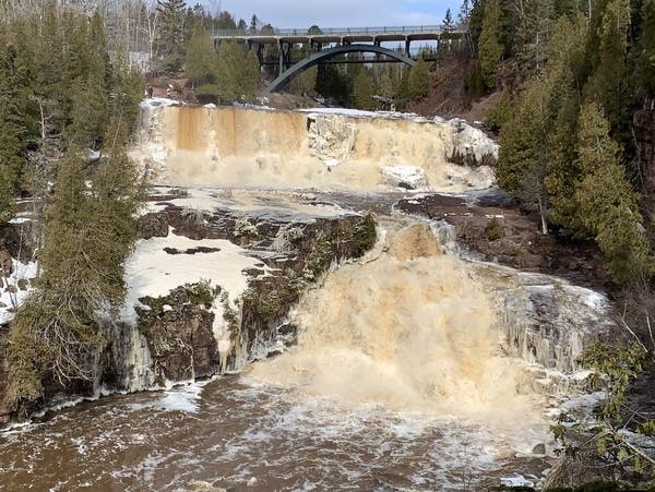 A waterfall in northern Minnesota