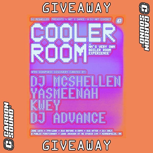 Cooler Room featuring DJ McShellen, Yasmeenah, Kwey, and DJ Advance will take place at Public Functionary in the Northrup King Building in Minneapolis on Saturday, June 15.