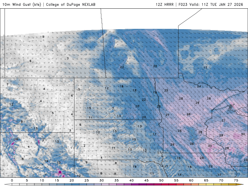 Cold, windy Tuesday with below-normal temperatures lingering through Friday 