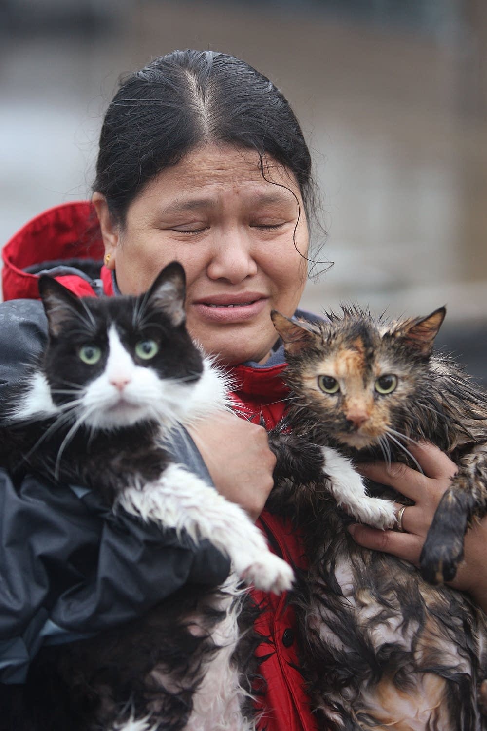 Saving her pets