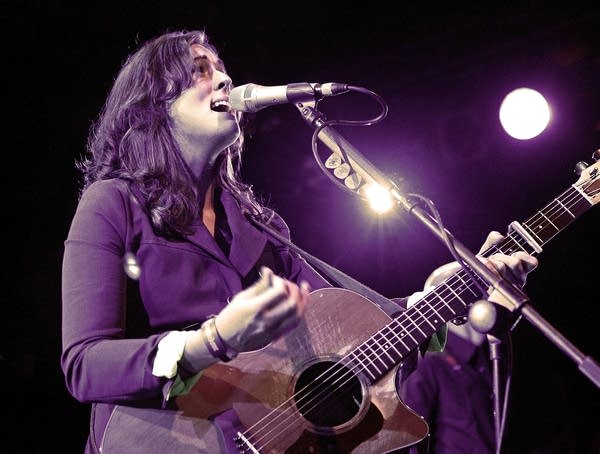 Singer/Songwriter Brandi Carlile performs onstage at the Troubadour on April 3, 2007, in Los Angeles.