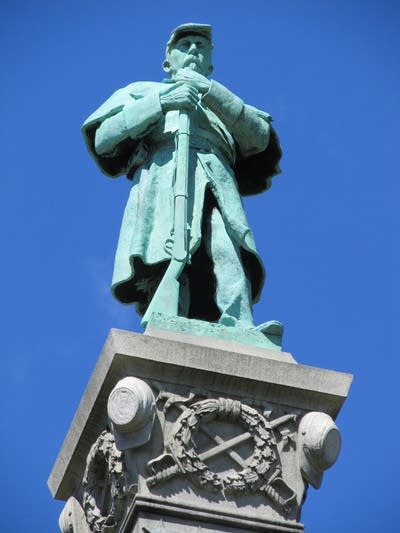 Civil War monument at the state Capitol