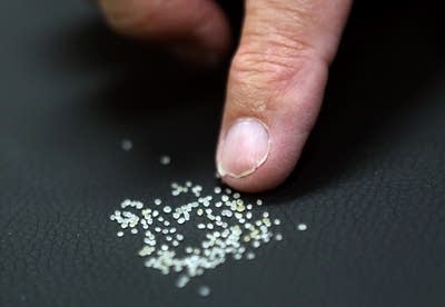 Sand particles