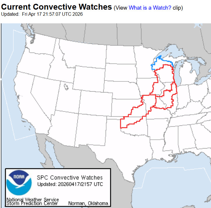 severe weather watch zones