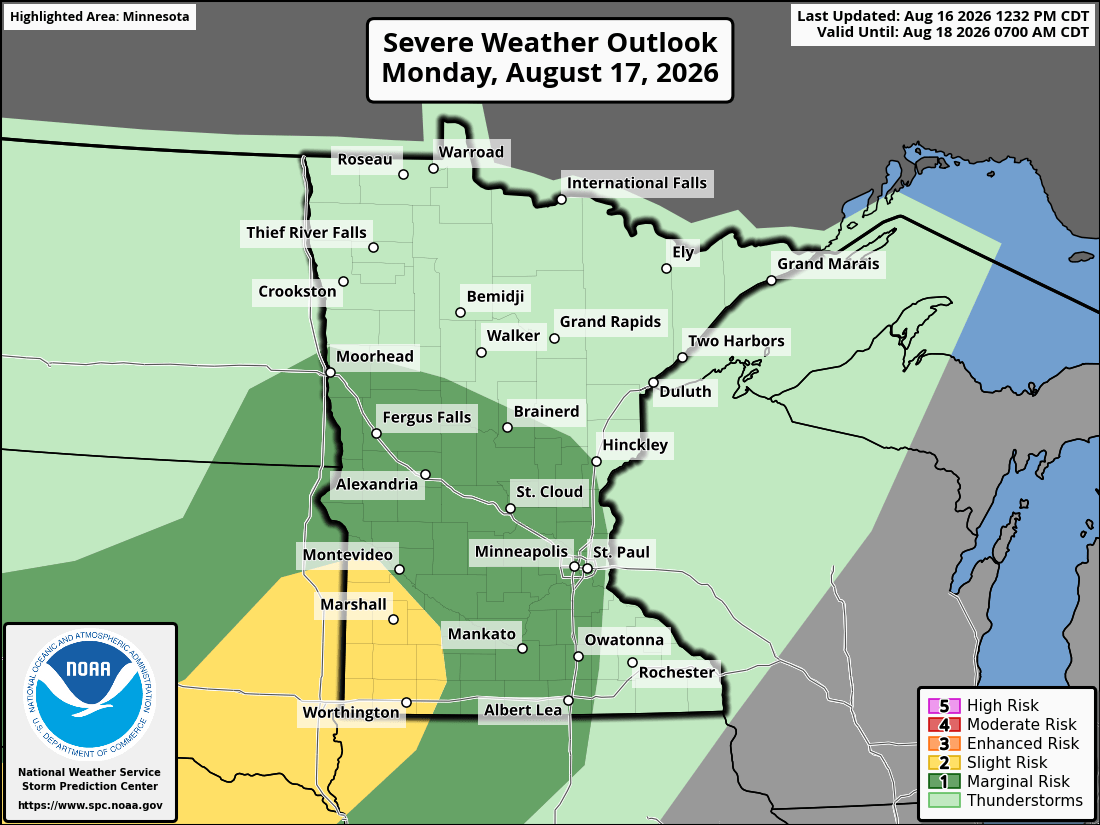 Severe weather threat for Monday