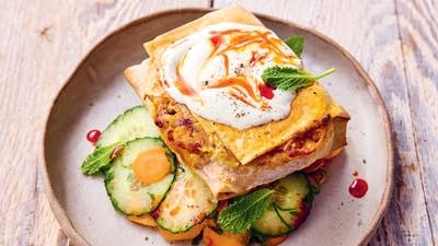 Harissa Tuna Bean Parcels