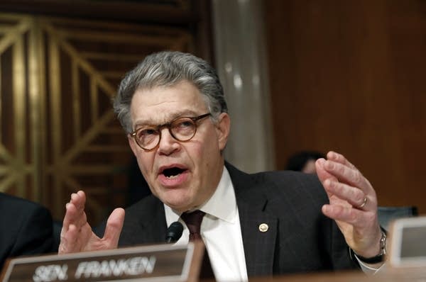 Sen. Al Franken speaks on Capitol Hill