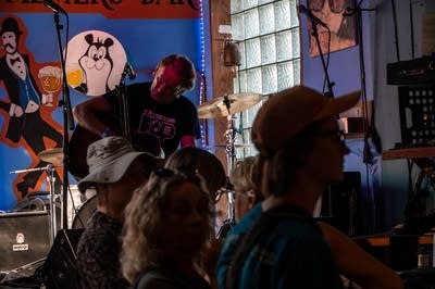 Jim walsh peforming on stage