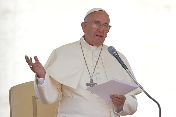 Pope Francis Wednesday at the Vatican