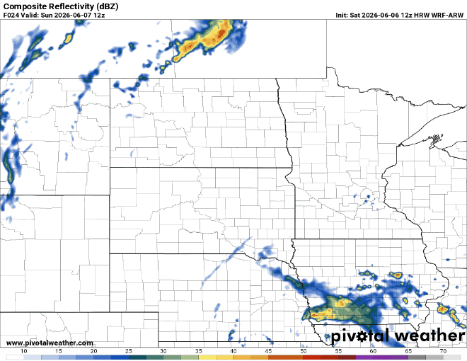 Forecast precipitation Sunday 7 a.m. to 7 p.m.