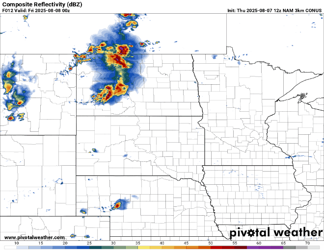 Forecast precipitation Thursday 7 p.m. to Saturday 7 a.m. 