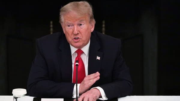 President Donald Trump has renewed a threat of "complete decoupling" from China.