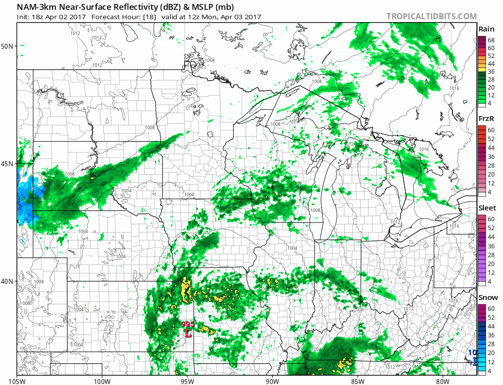 Shower chance Monday; bumpy Sunday in Louisiana