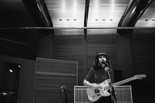 Monica LaPlante performs in The Current studio