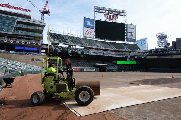 Target Field gets new grass for first time since opening