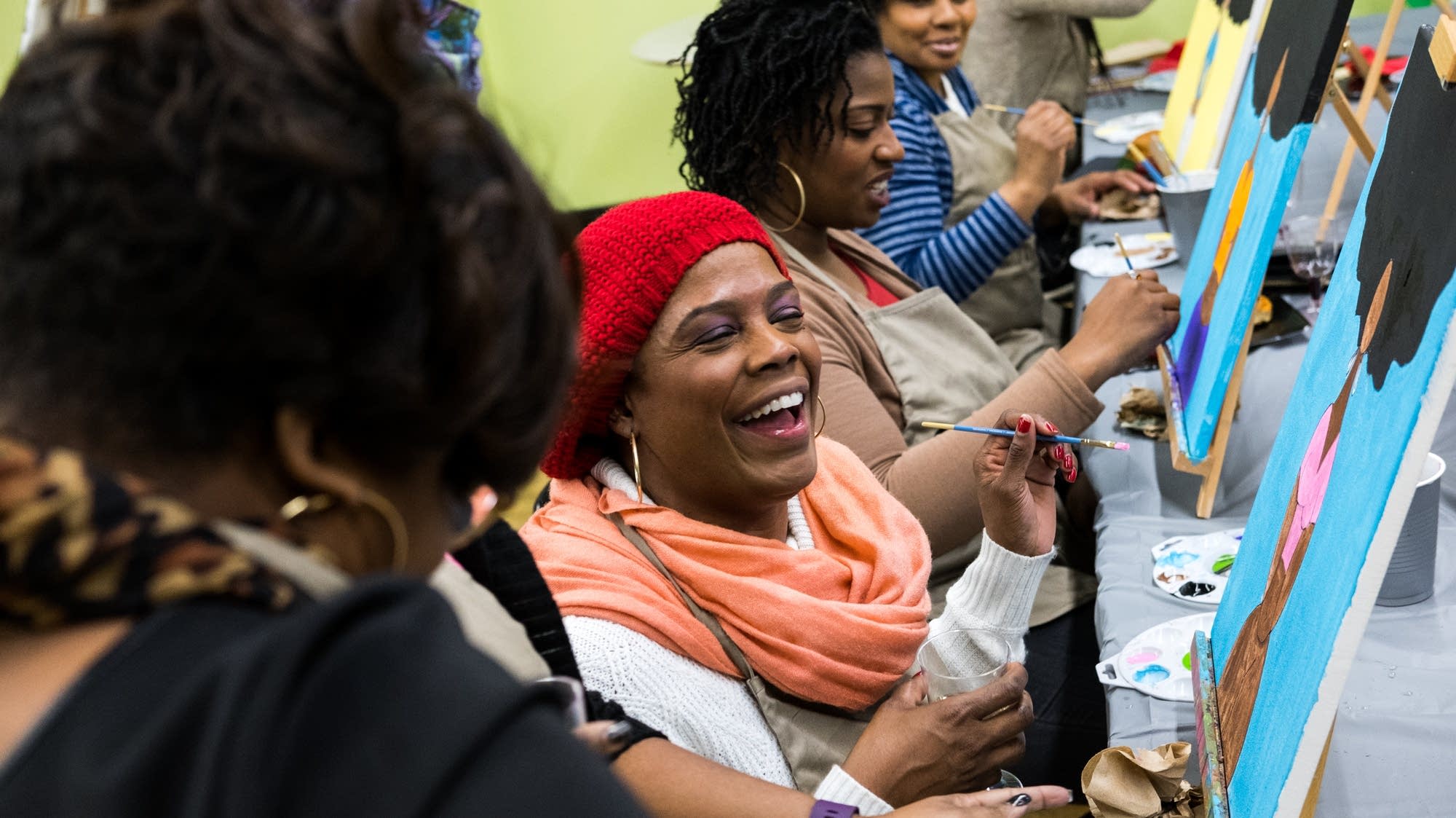 Wine, painting new ties in north Minneapolis MPR News