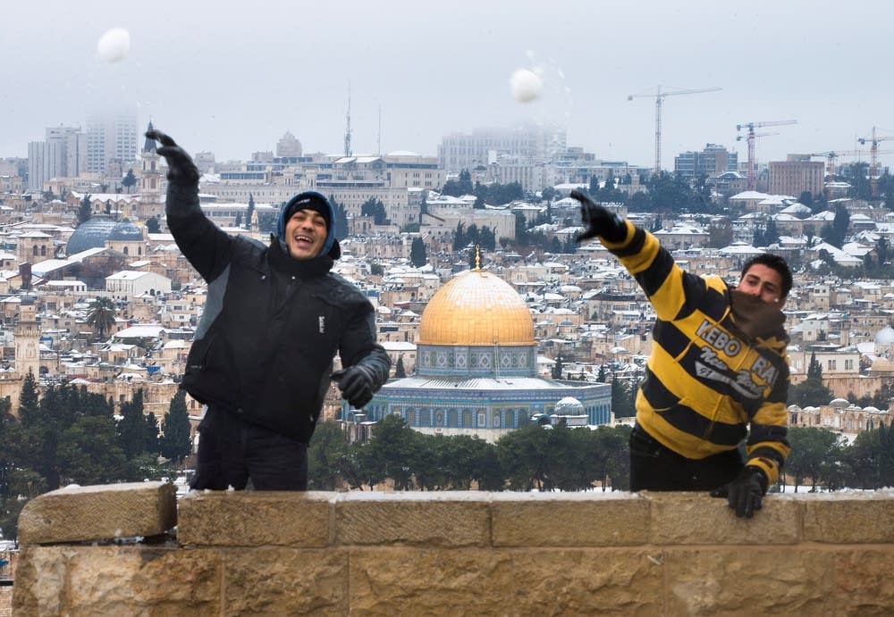 Snow Storms Blanket Jerusalem