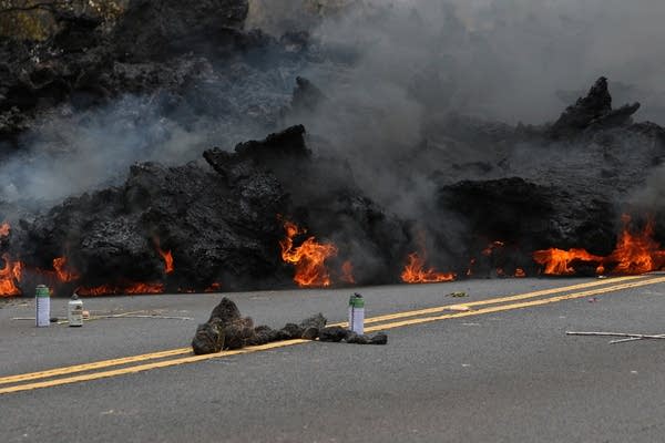 Maybe beer can stop the lava