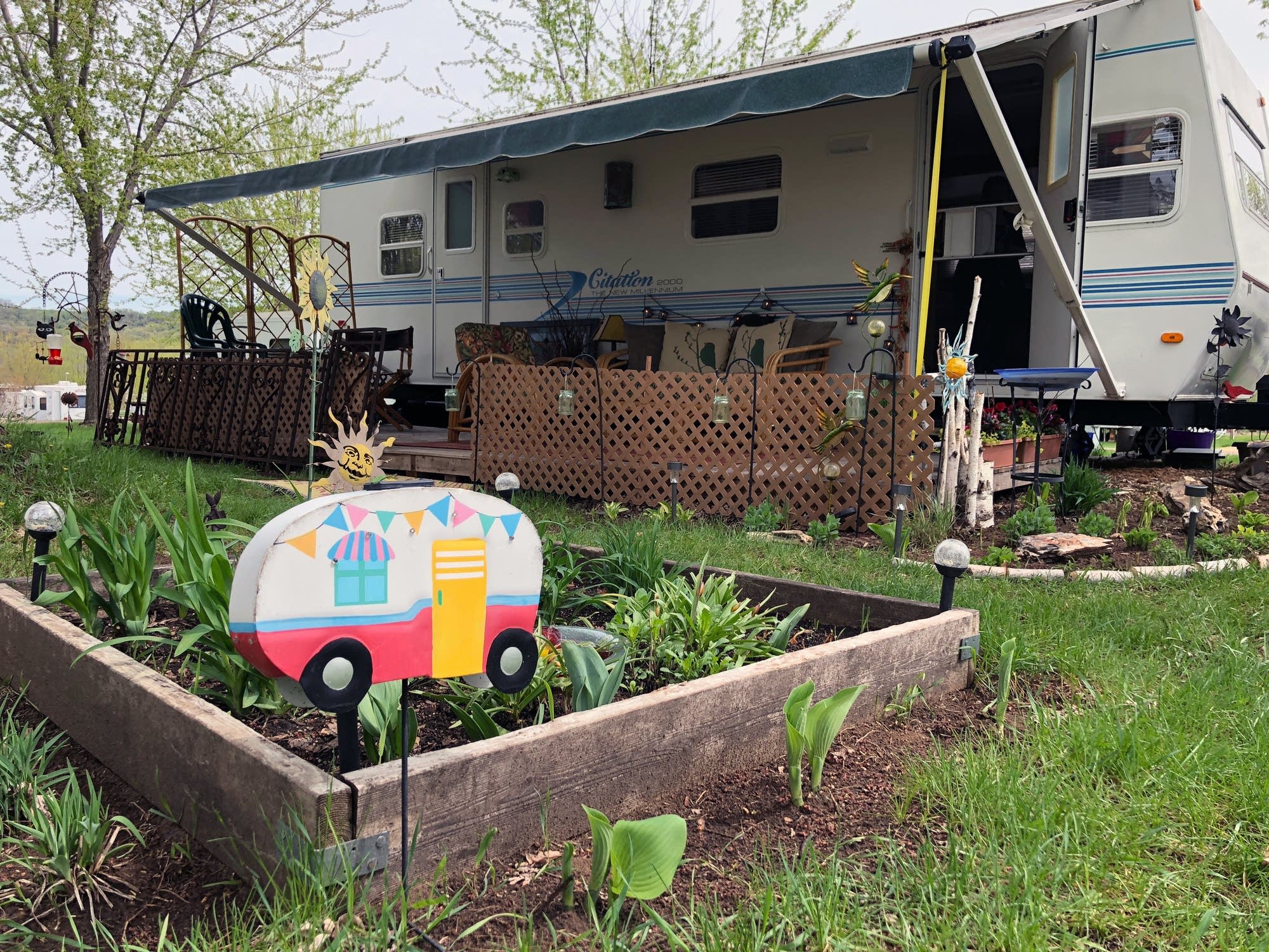 Valerie Green's camper near Lake Pepin.