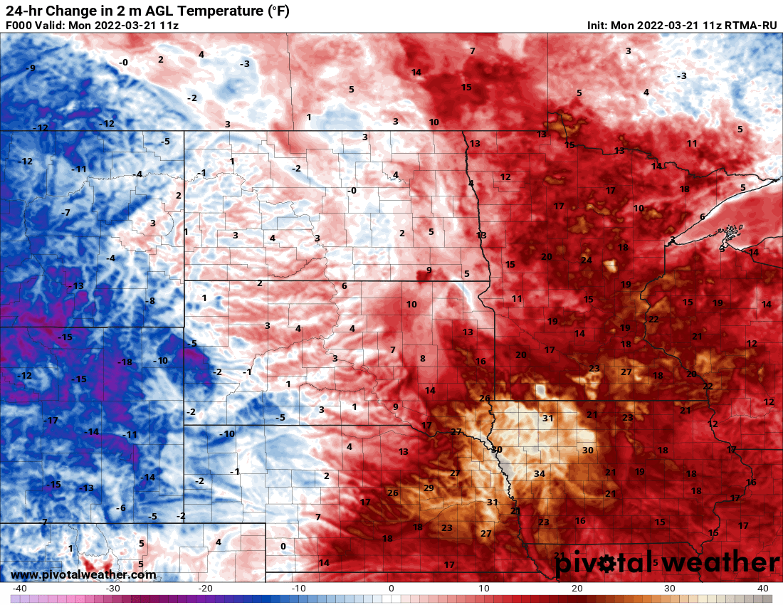 A warm Monday; rain arrives Tuesday 