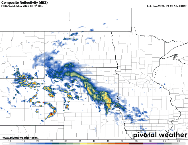 Forecast precipitation Sunday 7 p.m. to Monday 1 p.m.