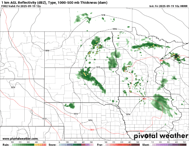 Cloudy, cooler Friday with occasional showers