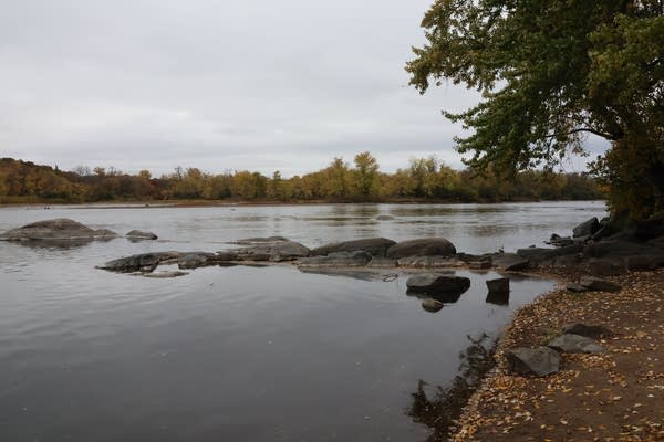 A view of the Mississippi River.