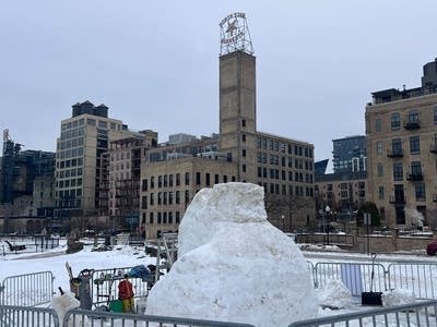 snow sculpture in park