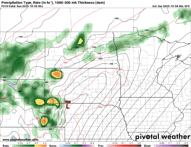 Forecast precipitation Saturday 7 p.m. to Sunday 7 p.m.