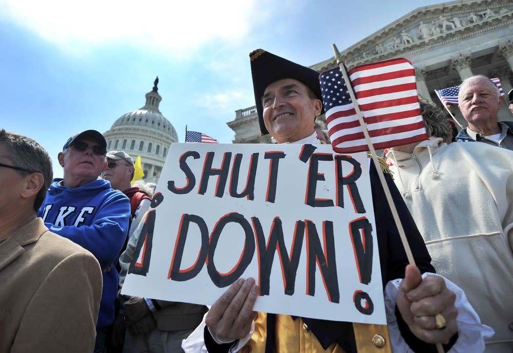 Protesters demonstrate in front of the U.S. Capito