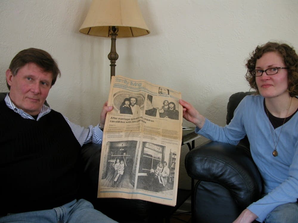 John and Molly hold the original article